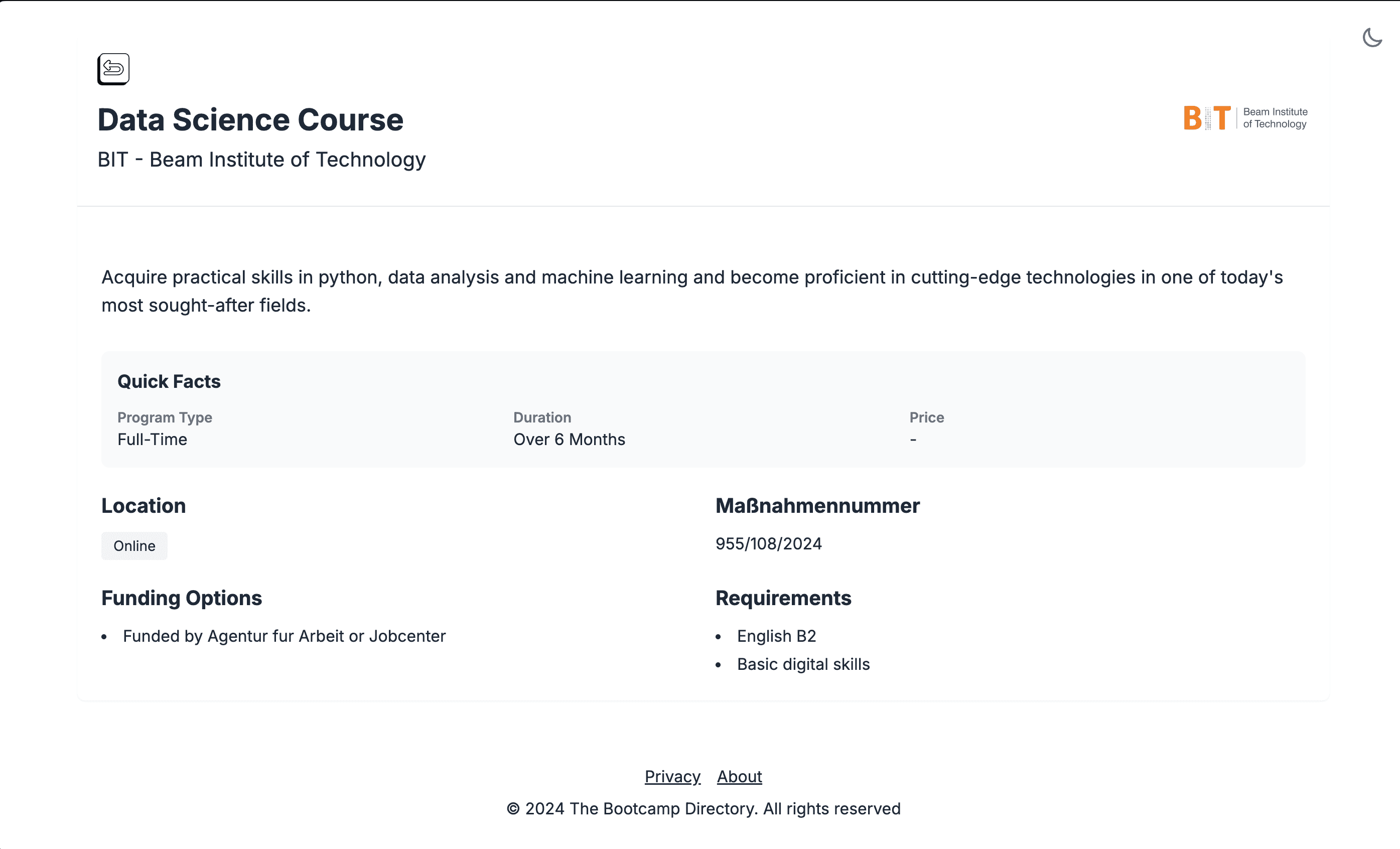 The Bootcamp Directory